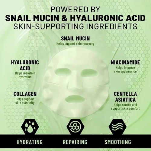 Mascarilla Facial Tolevita Con Mucina De Caracol 6 Packs