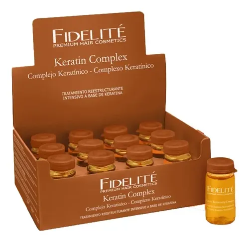 Caja De Ampollas De Keratina Fidelite