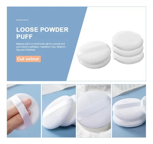 Almohadillas De Maquillaje En Polvo Para Mujer, 5 Unidades