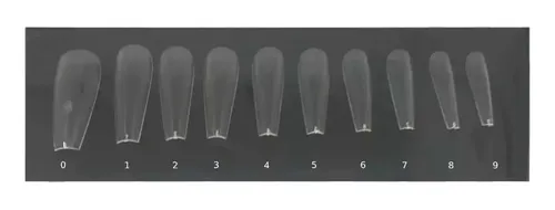 Tips Paris Night Press On Soft Gel Uñas Postizas 500u Nails Color Transparente Coffin Transparente