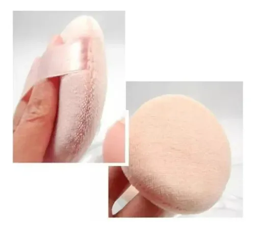 Cisne Felpa Aplicador Para Polvo Volatil Con Cinta Razo 6cm Beige 6 Cm