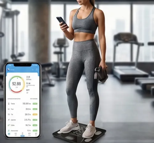 Balanza Digital Bluetooth Baño 180kg Grasa Corporal App Lcd