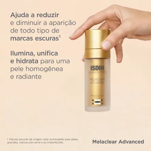 Sérum facial blanqueador antienvejecimiento ISDIN Refill Isdinceutics Melaclear Advanced, 30 ml