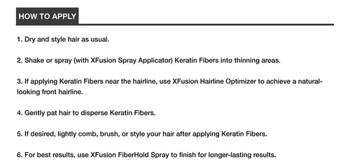 Hair Fibers Xfusion Keratin Medium Brown 15 G