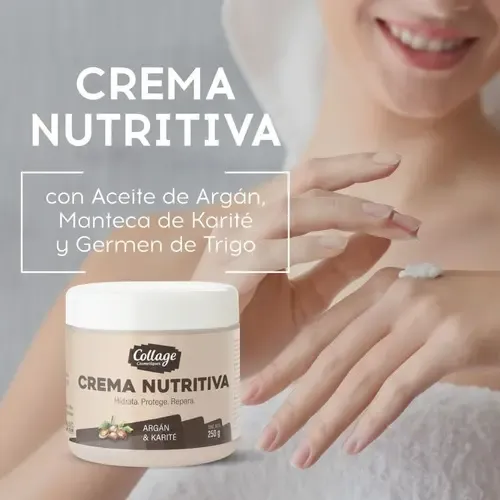 Crema Nutritiva Con Argán & Karité Collage X500g Tipo de envase Pote