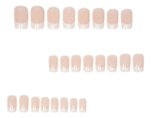 Uñas Falsas Degradadas En Francés