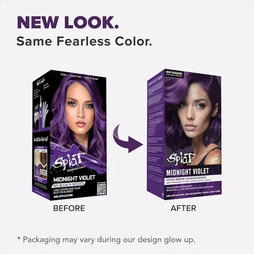 Kit De Tinte Semipermanente Para Cabello Splat Para Rubias
