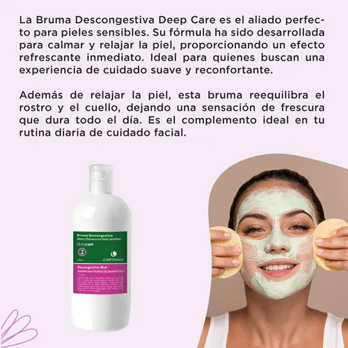 Locion Tonica Rosacea Carthage Calmante Piel Sensible