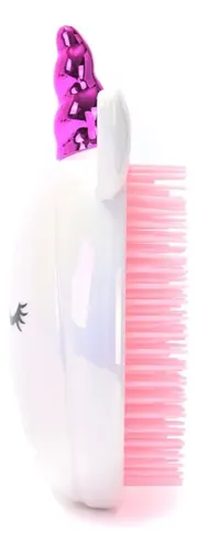 Cepillo Desenredante De Cabello Unicornio Gatito Holografico