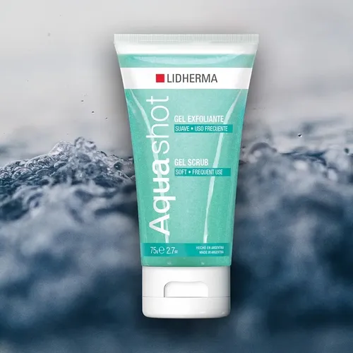 Gel Exfoliante Aqua Shot Lidherma 100g Limpieza Facial
