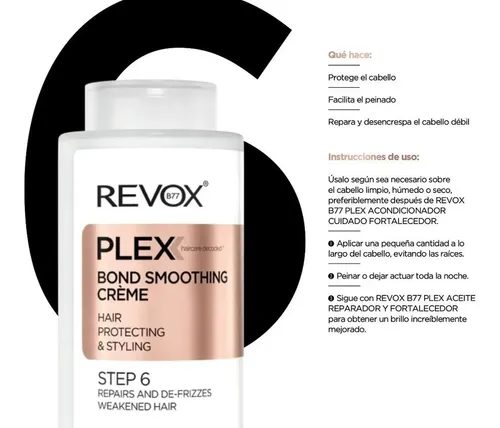 Crema De Peinar Paso 6 Plex 260ml Plex Revox Smoothing