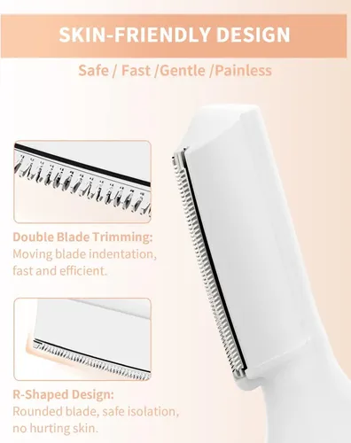 Depiladora Eléctrica Cejas Recargable Con Luz Led
