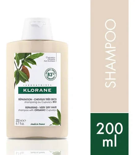 Shampoo Klorane Cupuacu Bio Cabellos Secos Y Dañados X 200