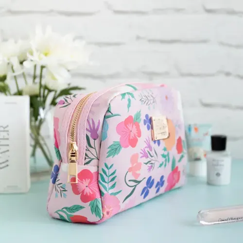 Necesair Impermeable Bolsito Cuerina Maquillaje Viaje Forro