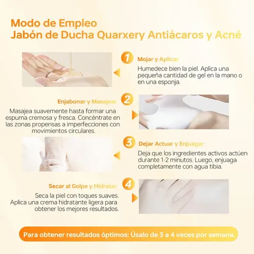 P/j Gel Corporal Limpiador Antiacné Y Ácaros 250ml Control