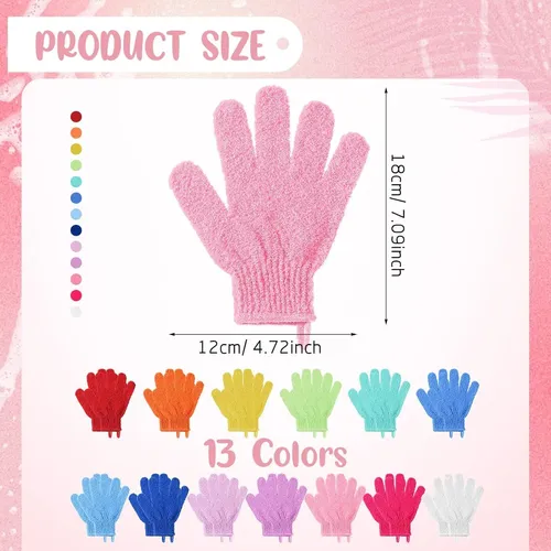 Guantes Exfoliantes Para Ducha 104 Piezas Multicolor