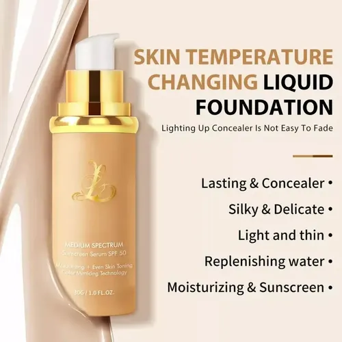Bio Foundation 4 En 1, Base Hidratante Que Cambia De Color,