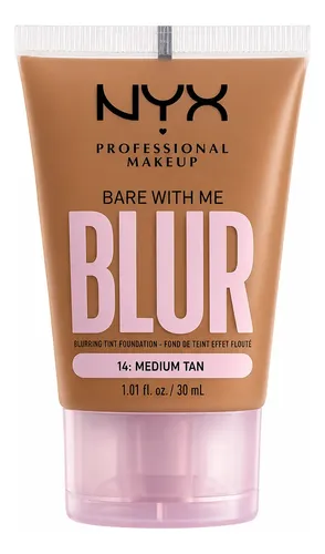 Base Maquillaje Nyx Bare With Me Blur Tono 14 Medium Tan 30m