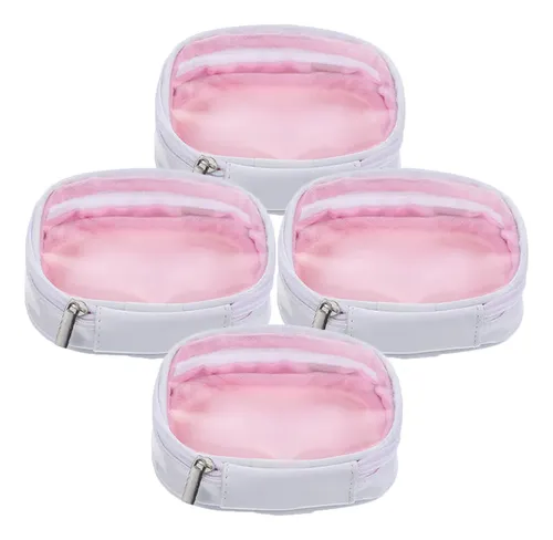 Set De 4 Bolsos De Viaje Para Maquillaje Con Cierre Para Muj