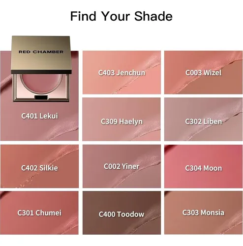 Red Chamber Haelyn Rubor Crema 2 En 1, Compacto Con Espejo