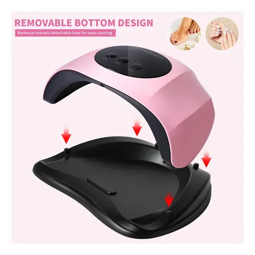 Lámpara De Manicura Con Secador De Uñas Uv De 24 Led Para Us
