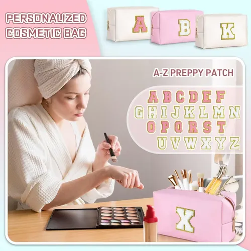 Bolsa De Maquillaje Topeast Initial Para Mujer Impermeable R