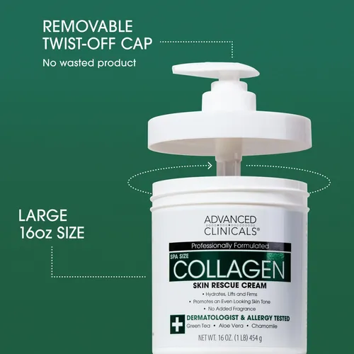 Crema Corporal Advanced Clinicals Colágeno 532ml 2 Unidades