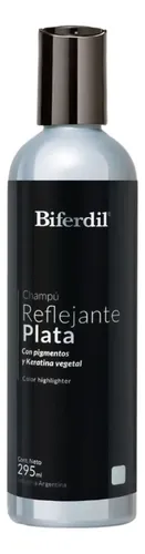 Shampoo Reflejante Plata Biferdil Combate Reflejos Amarillos