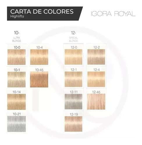 Tintura Schwarzkopf Professional Igora royal Highlifts & pastels tono 10-1 para cabello
