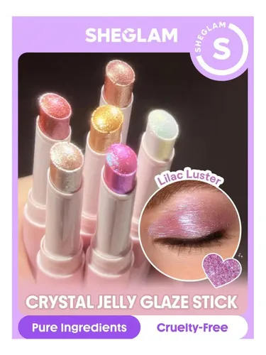 Sheglam Barra De Glaseado Crystal Jelly – Brillo Radiante Tono Del Maquillaje Lilac Luster