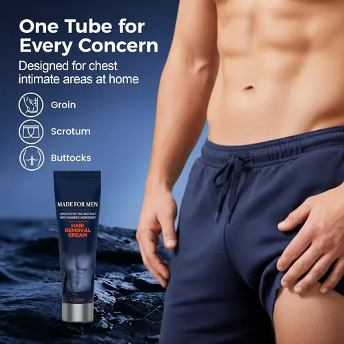 Crema Depilatoria Masculina De Acción Rápida 100 Ml Natvei
