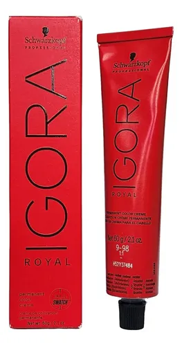 Igora Royal 9-98 Rubio Extra Claro Violeta Rojo Coloración Schwarzkopf
