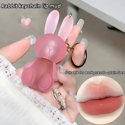 Labial Liquido Hidratante Mate Terciopelo Conejo Llavero