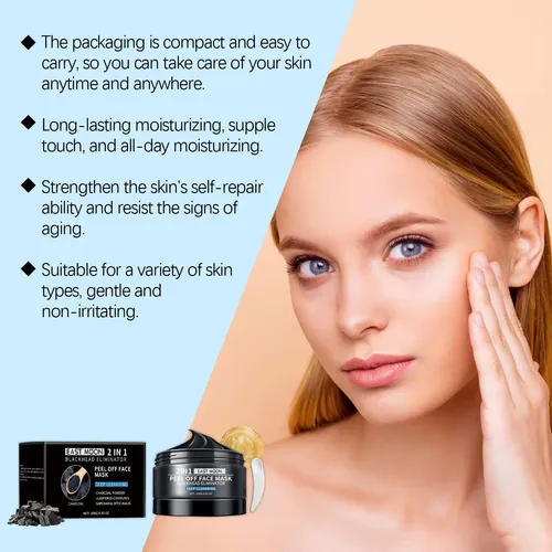 Bamboo Charcoal Clay Mask, Cleans Blackheads Hydrating