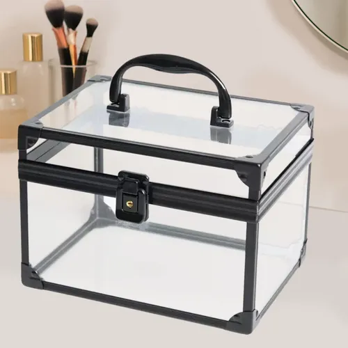 Organizador De Maquillaje Acrílico Con Asa Para Artículos De
