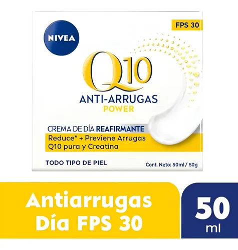 Crema Facial Antiedad De Día Nivea Q10 Power Fps 30 50 Ml