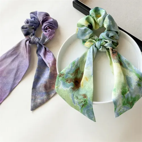 Corbata De Pelo Baja Con Cinta Degradada Para Coleteros, Pin