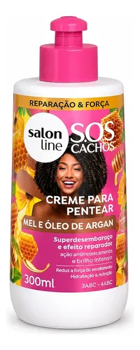Crema De Peinar Salón Line Miel Y Oleo Argan Rulos 300ml