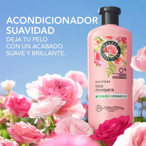 Acondicionador Suavidad Rosa Mosqueta Herbal Essences 240 Ml