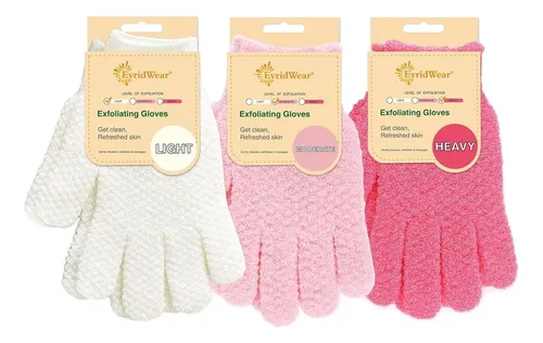 Guantes Exfoliantes Evridwear 3 Pares Multicolor