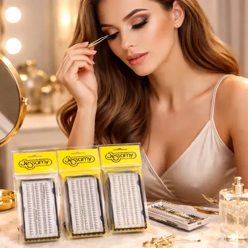 Pestañas Postizas Jessamy De 60 X Unidades Long (largas)