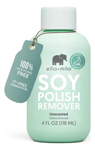 Removedor De Esmalte A Base De Soja Ella+mila, Sin Olor