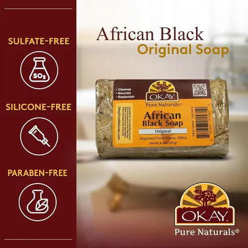 Jabón Corporal Okay African Black Soap 227g Orgánico