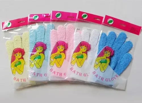 Guante Exfoliante Para Baño Spa Corporal Facial Piel X 10 U.