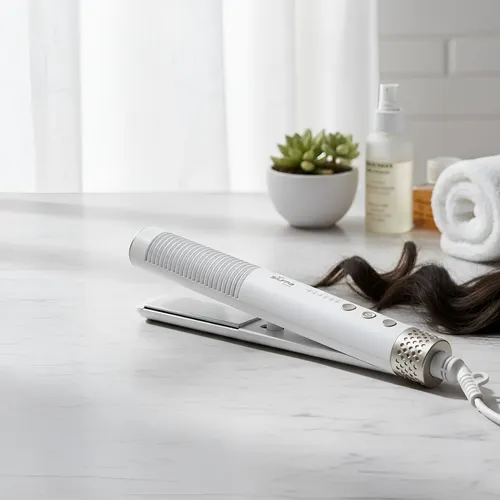Planchita De Pelo Antifrizz Blanca