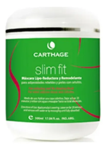 Slim Fit Máscara Reductora Carthage Adiposidad Localizada Fragancia N/A Tipo de envase Pote