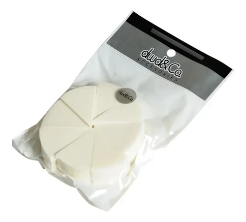 Esponjas Maquillaje Diswald & Co Látex Redondas x8 Aplicación Líquido Crema