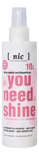 Nic Spray Capilar Sin Enjuague 10 En 1 All You Need Is Shine