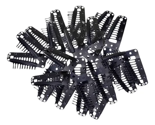 20x Negro 10 Dientes Broches – Peine Pinzas Horquillas De