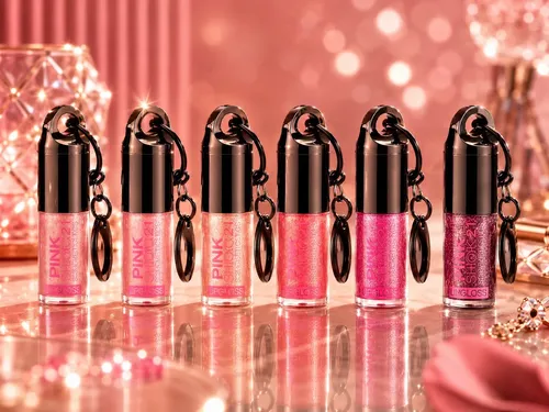 Lip Gloss Llavero Para Celular Pink 21